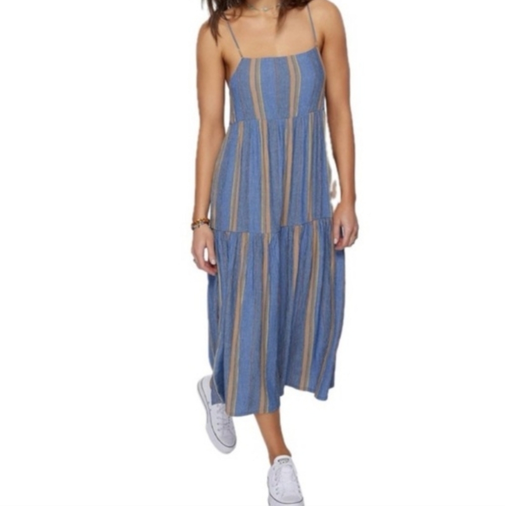 NWT O'Neill Cecily Midi Dress